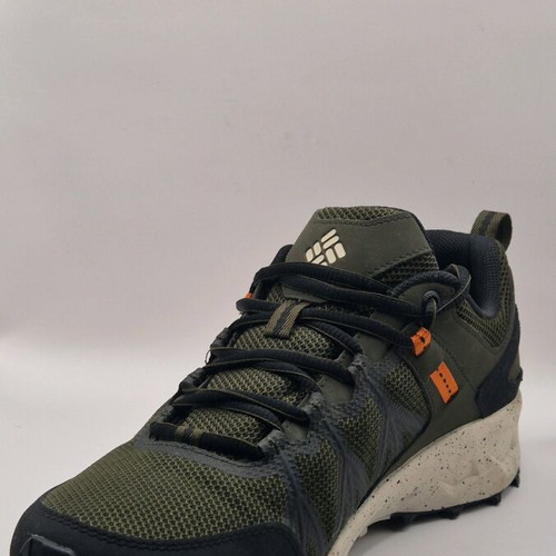 Columbia Peakfreak 2 hiking shoes, size 42, black and green