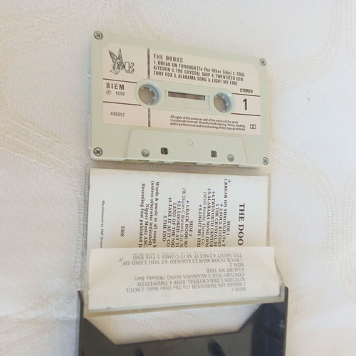 The Doors Debut Audio Tape cassette used, 1980s Jim Morrison