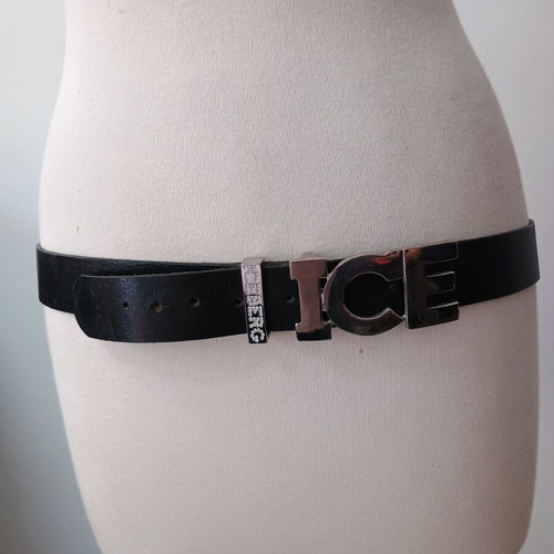 Iceberg women's leather belt black used