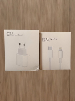iPhone 20w charger set new, brand lightning