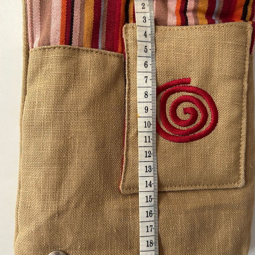 Nature & Découvertes crossbody bag like new, 100% ramie fabric, boho style