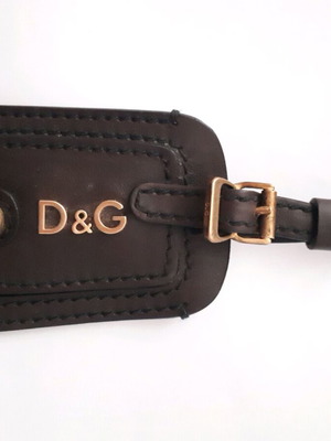Dolce & Gabbana bag tag new, brown