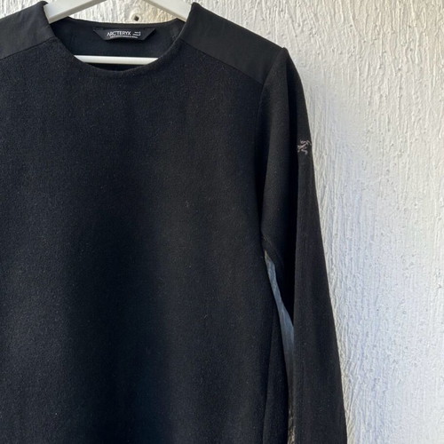 Arc'teryx Wool Blend Donavan Crew Neck Sweater like new, black, size S