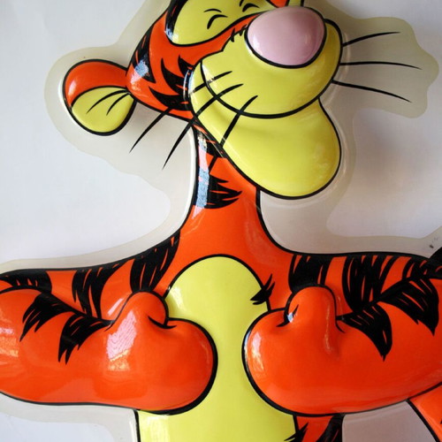 Winnie The Pooh & Tiger Plastic Wall Decorations 2 Pieces 50cm Disney