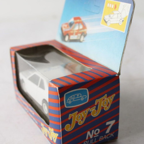 Vintage 70's Joy Toy No7 Scirocco VW police car with pull back mechanism new