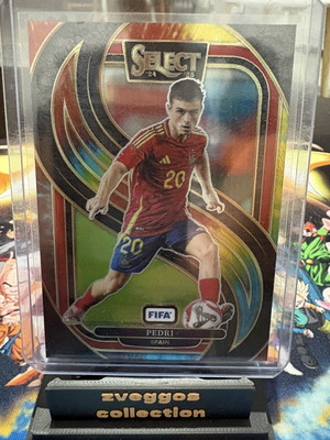 Pedri 2024-25 Panini Select Soccer Mezzanine Tie-Dye Prizm card like new
