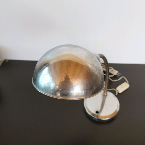 Silver-plated desk lamp used from the 1960s
