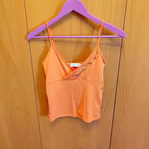 orange top with rhinestones (S)