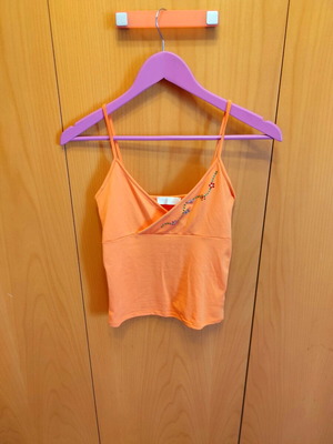 orange top with rhinestones (S)