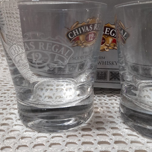 Chivas Regal promotional glasses new, set of 2