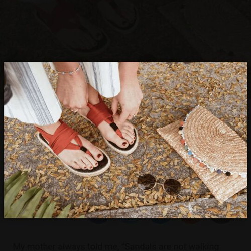 Nalho yoga mat sandals used, red, size 41