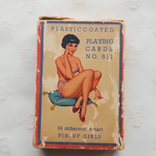 Pin up playing cards vintage like new