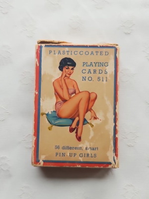 Pin up playing cards vintage like new