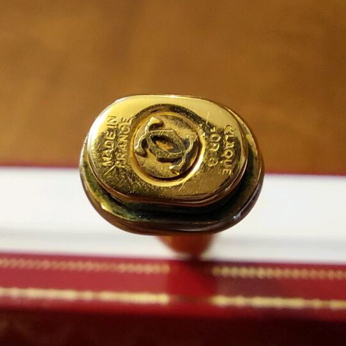 Must de Cartier gold plated ballpoint pen used with original box