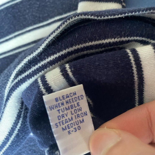 Polo Ralph Lauren striped navy blue and white shirt, like new, size S