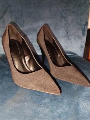 Bershka Stiletto Pumps new, size 37, black, 10cm heel