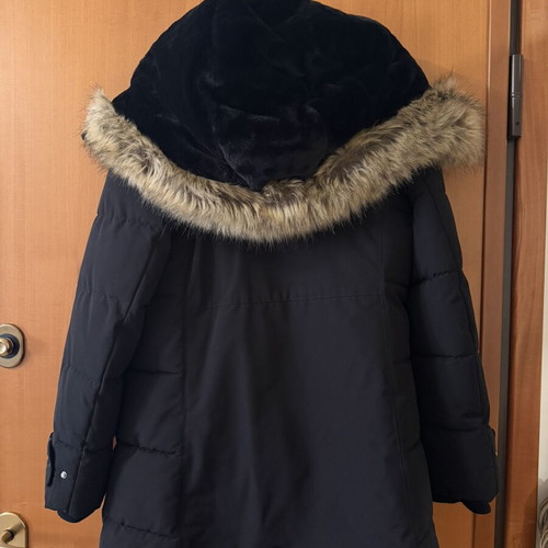 Zara black parka jacket XL, like new