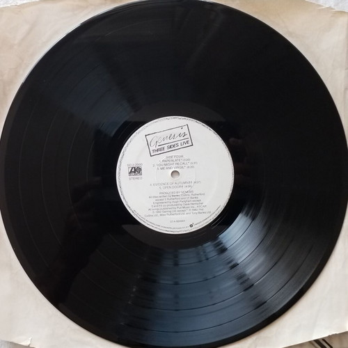 Genesis Three Sides Live vinyl album used, rock