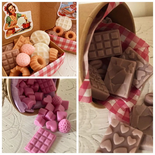 Wax Melts Gift Pack with 40 Pink Vibes and 10 Chocolate Scents
