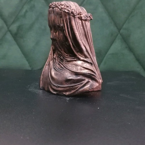 Gypsum statue replica "Veiled Lady" by Raffaele Monti new