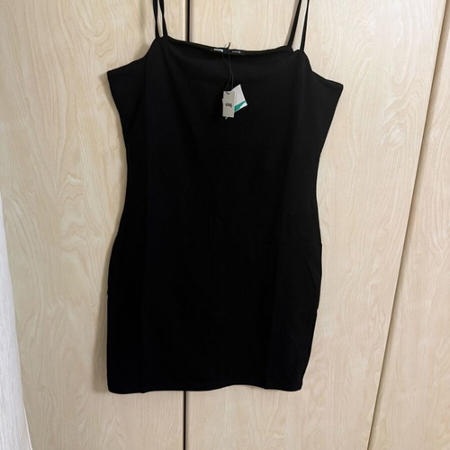 Sinsay fitted mini dress new, black, size XL