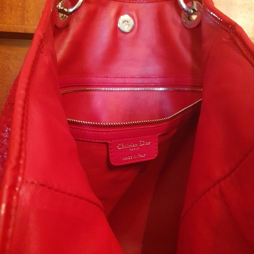 Book tote Dior large size, good as new, red