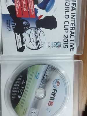 Fifa 15 PS3 game used, cover wear due to age