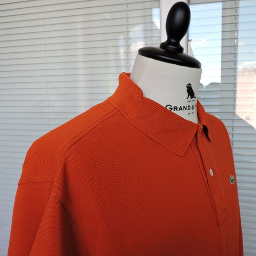 Lacoste Devanlay men's polo shirt XL orange cotton piqué