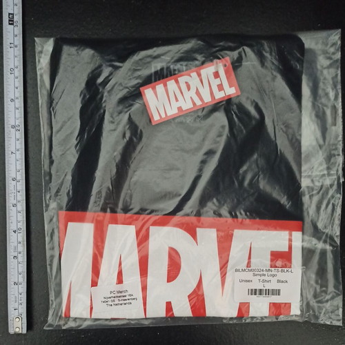 PCMerch Marvel logo black T-shirt size L new