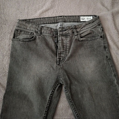 Denim men's jeans 32/34 slim fit, grey
