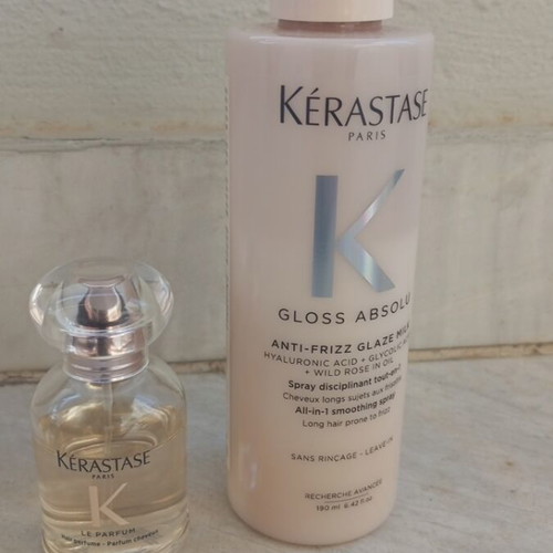 Kerastase hair heat protection spray and perfume used