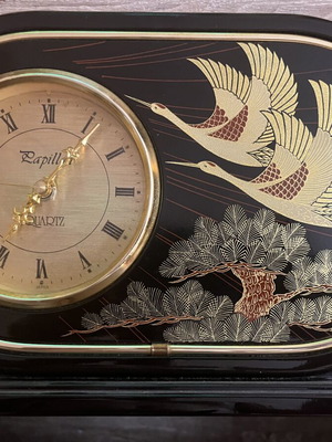 Vintage επιτραπέζιο ρολόι Papillon Quartz ιαπωνικής κατασκευής σαν καινούργιο
