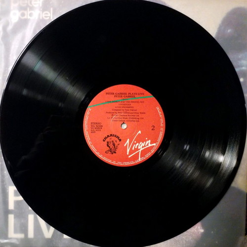 Peter Gabriel Plays Live vinyl used, rock
