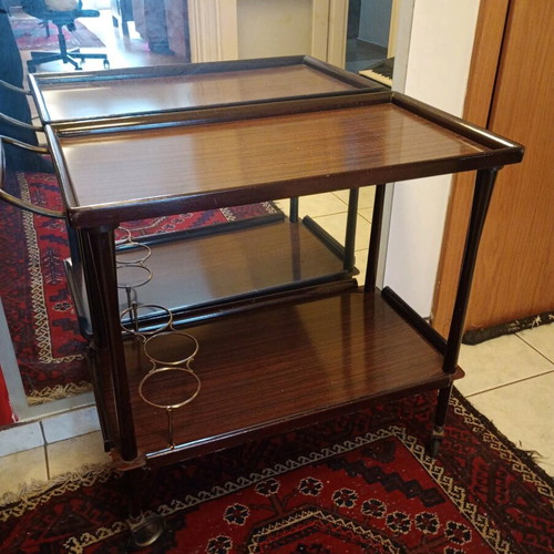 Vintage mobile bar used, rare piece from the 80s