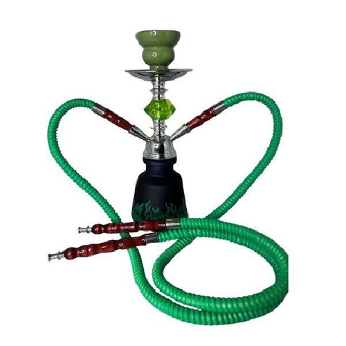 Hookah Green Double 29cm New