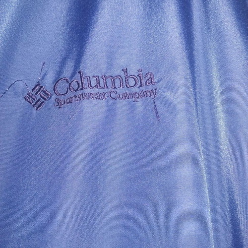 Columbia jacket unisex size L like new, blue, fleece lining