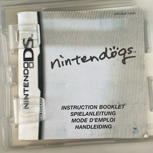 Nintendogs Nintendo DS used, 2 cartridges with case and manual