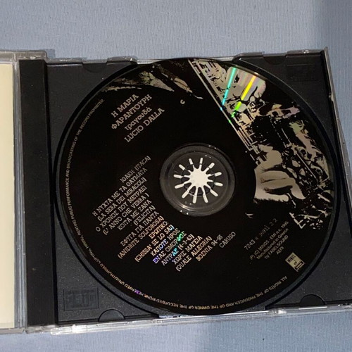 Maria Farantouri Lucio Dalla CD like new, entechno