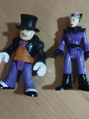 Φιγούρες δράσης Imaginext DC Super Friends Penguin και Cat woman σαν καινούργιες, πακέτο 2