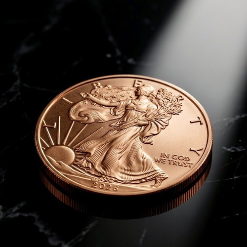 Σετ 5 νομίσματα Walking Liberty USA 999 καθαρός χαλκός σαν καινούργιο