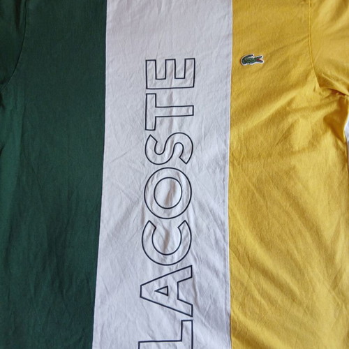Lacoste men's t-shirt color-block size M like new