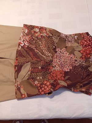 Women's vintage summer top like new, brown, size S