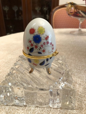 Easter egg new with decorative case and egg inside
