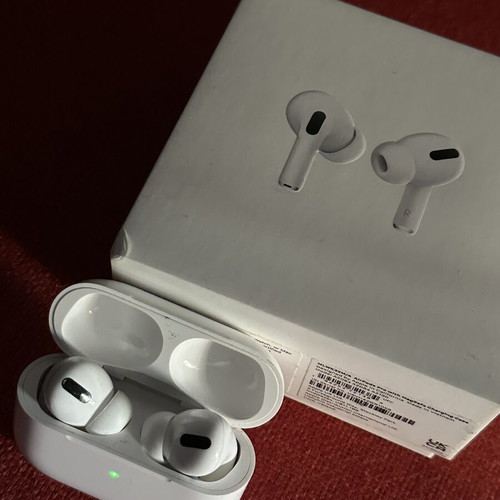 Airpods Pro 1st Gen used with box, right earbud has whistling sound