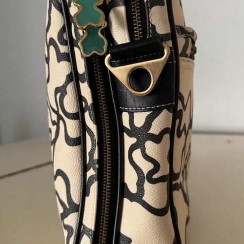 Tous laptop briefcase like new, 42-30-8cm, beige and black pattern
