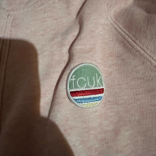 FCUK hooded cardigan used, pink, size S