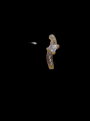 Ring in gold color with stone size 18 new
