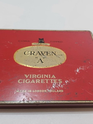 Craven A Virginia tin box used