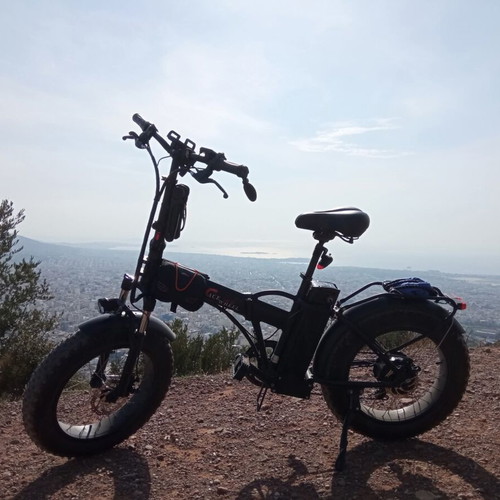ACE WEELS Fat Bike Folding Electric Bicycle 48v with Accessories