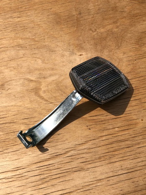 Cat Eye front bicycle reflector silver with mount new